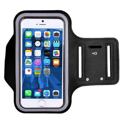 China Shockproof Silicone Men Women Running Reflective Sports Cell Phone Armband Arm Bag for sale