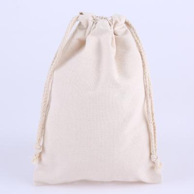 China 2021 Reusable Hot Sale Black White Cotton Canvas Large Empty Drawstring Bag for sale