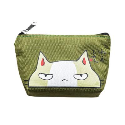 China New Fashion Reusable Korea Style In Running Wallet Canvas Bag Zipper Key Bag for sale