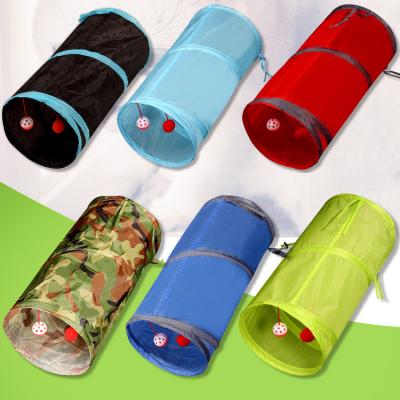 China Eco-Friendly Interactive Colorful Collapsible Cat Tunnel Cat Tunnel Fast Delivery Pet Products Sustainable Wholesale Toy for sale