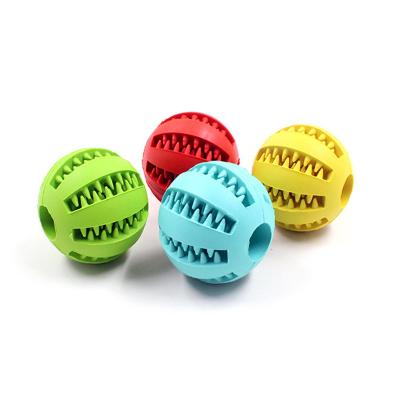 China Eco-friendly Custom Logo Cats Dogs Chew Toys Watermelon Rubber Ball Eating Sports Pet Ball for sale