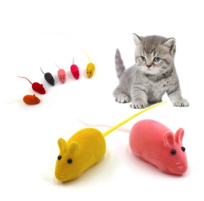 China Interactive Mouse Toy Fashion New Wool Felt Cat Toys Viable Colorful Pet Cat for sale