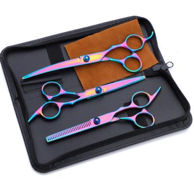 China Durable High Quality OEM Grooming Scissors Pet Kits Set Pet Grooming Scissors Shears for sale