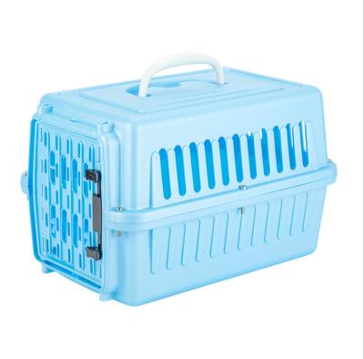 China Breathable Airline Pet Carrier Dog Transport Box Pet Approved Travel Convenient Box for sale