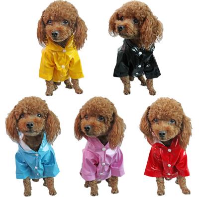 China Wholesale Eco-friendly Comfortable Waterproof Clothes Pet Dog Safe Reflective Raincoat for sale