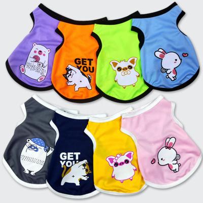 China New Summer Pet Clothing Teddy Small Cat Breathable Dog Vest Stocked Small And Medium Dog Apparel Supplies for sale