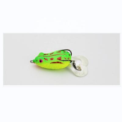 China 5cm Eco-friendly Wholesale Soft Lure Silicone Frog Floating Jump Lure for sale