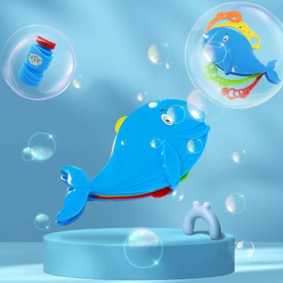 China Hot Selling New Plastic Type Full Of First Party Fun Fairly Light Cute Cartoon Marine Theme Outdoor Bubble Wand Bubble Whale for sale