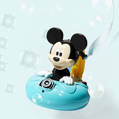 China Factory direct sale plastic comfortable 360 ​​degree waterproof design handle donut shape minnie mouse toys Disney kids pistola burbujas for sale