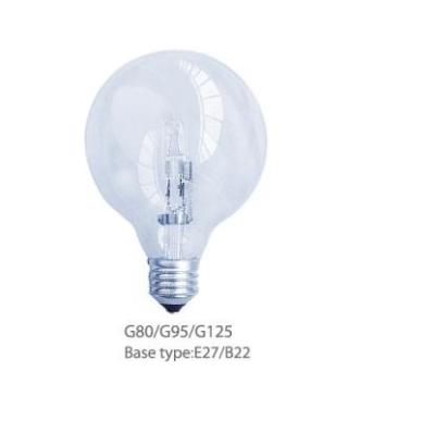 China Class C Energy Efficiency CE Glass Cover 42W 53W 70W G80 2000 Hours Halogen Bulbs for sale