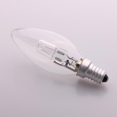 China C35 Candle 18W 28W 42W Halogen Bulb Glass Lamp for sale