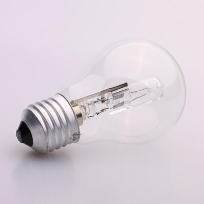 China Porcelain cabinet spare bulbs a55 a19 glass incandescent halogen lamp28w 2800k bulb replacement for sale