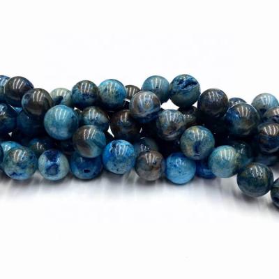 China Hot Selling Phoenix Natural Blue Lazulite Bracelet Semi-precious Stone Beads For DIY Bracelet For Jewelry for sale