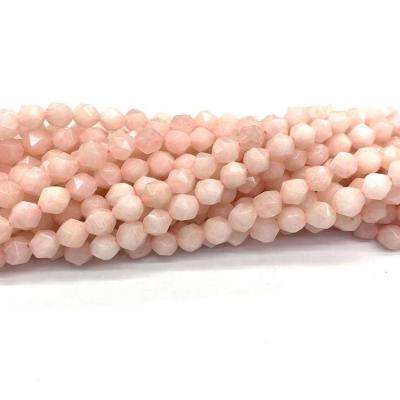 China High Quality Stone Light Pink Gemstone 8mm Faceted Natural Stone Beads For Jewelry Making for sale