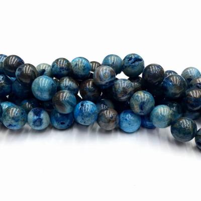 China Wholesale 6/8/10mm Natural Phoenix Blue Lazulite Stone Semi-precious Stone Beads Bracelet 6/8/10mm For Jewelry Making for sale