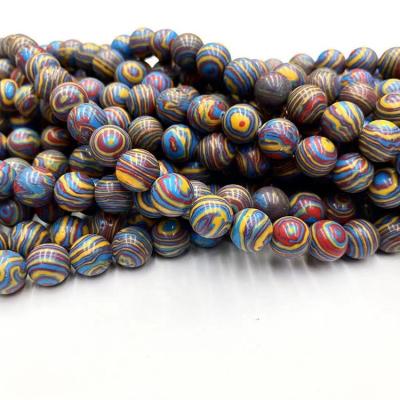 China hot sale natural colored lazulite stone malachite bracelet semi-precious stone beads for bracelet diy for jewelry for sale