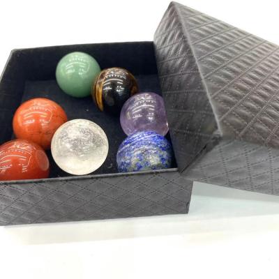 China DIY Jewelry Making Kinds Of 20mm Natural Stone Beads Gift Box Of Natural Crystal Gold Mineral Raw Stone Gift for sale