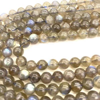 China The natural stones of bracelet 7mmWholesale D.C.A. Gray Moonstone Jewelry Loose Gemstone bead natural loose gemstones for sale