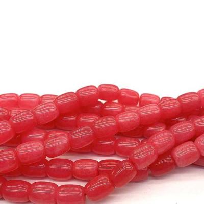 China Stone Tibetan Dzi Agate Beads 9_13 Wholesale Agate Rhodolite Long Bucket Beads Tibet Dzi Beads For Jewelry Making for sale