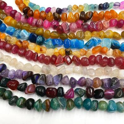 China Various Color Labradorite Chips Gemstone Beads Bracelet For DIY Jewelry Making for sale