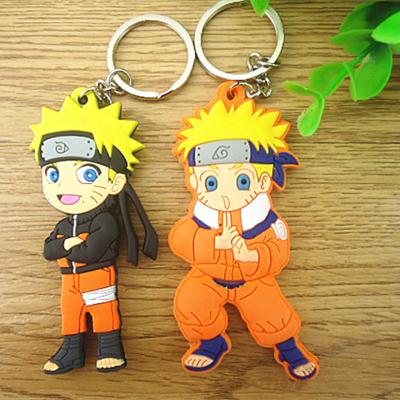 China Wholesale Japanese Key Soft Rubber Pendant Hatake Kakashi Figure Cartoon Holder Backpack Car Decor Keychain Anime Keychain Backpack Pendant for sale