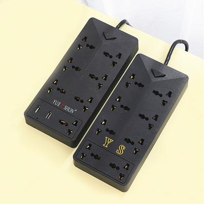 China 2M Cable Electrical Extension Residential / General Purpose Lead Switched 8 Gang Universal USB Power Outlet for sale