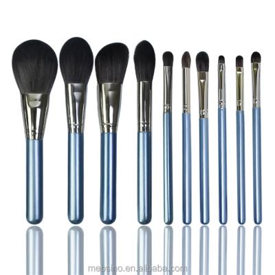 China Angular Blush Personalized Free Sample Luxury Makeup Brush Set Custom Blue Makeup Brush Set For Wholesale for sale