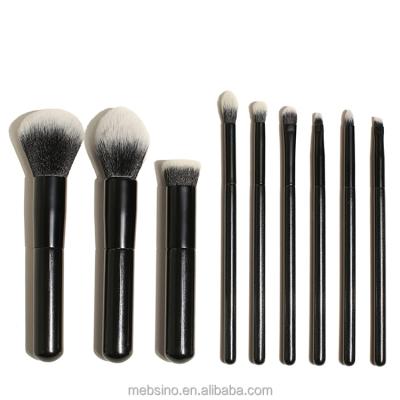 China Angular Blush Black Panda Makeup Brush Set High Quality Synthetic Hair Makeup Brushes Machine For Make Up for sale