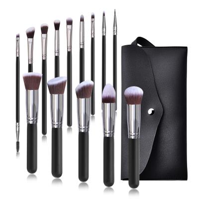 China Angular Blush Makeup Set Brush Powder Eyeshadow Sweep 14pcs Beauty Professional Wholesale Cosmetic Brush High Quality Customizable OEM for sale