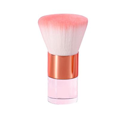 China Lovely Pink Flat Brush Small Handmade Makeup Brush Set Blush Brush for sale