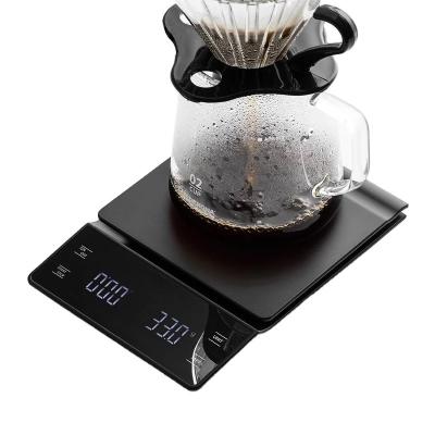 China Weight Measuring 2023 New Popular Digital Coffee Scale 3000g5000g 0.1g Scale Electronic Kitchen Food Scale With Timer Function for sale