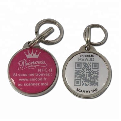 China China wholesale promotional zinc alloy qr code tracking medical pet tag with epoxy for sale