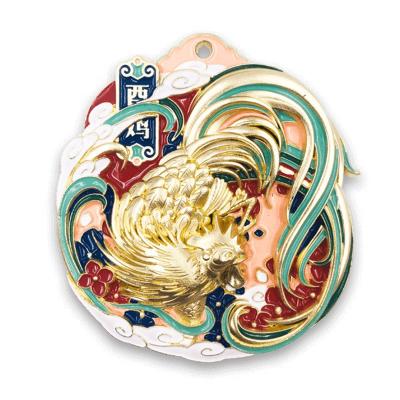 China China Factory Cheap Custom 2D Chinese Zodiac 3D Racing Finisher Reward Sports Marathon Gold Medals for sale