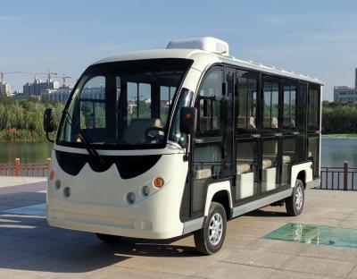 China Transparent Sightseeing Bus Car 14 Seats Electric Onibustruck For Forest Park for sale