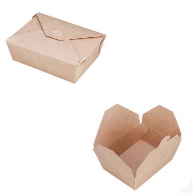 China Household Goods OEM Price Kraft Paper Container Kraft Paper Salad Box Salad Packaging for sale