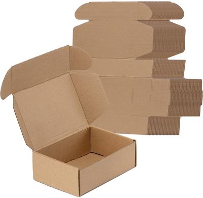 China Good Supplier Household Goods Flat Box For Small Product Packaging Paper Box Rectangular Box Kraft Paper Container for sale