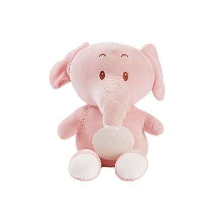 China Stuffed Decoration And Plush Toy Animal Doll Plush Toys Small Pink Elephant Cloth Animal Toy for sale