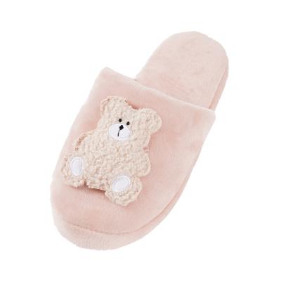 China Cushioning New Arrivals Fuzzy Indoor Teddy Bear Slippers All Color Women Plush Slipper for sale