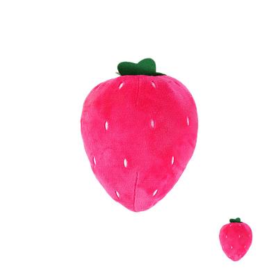 China Terylene Strawberry Soft Toy Cushion Pillow Sofa Backrest Fruit Shape Plush Stuffed Toys Rest for sale