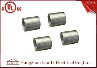 China 1-1/4 inch 1-1/2 inch Electro Galvanized IMC Coupling 3.0mm Thickness Inside Thread for sale