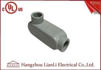 China Grey 3/4 inch 1 inch Aluminum Rigid Conduit Body PVC Coated Female Thread for sale