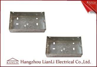 China Custom Outdoor Waterproof Metal Electrical Gang Box Pre Galvanized for sale