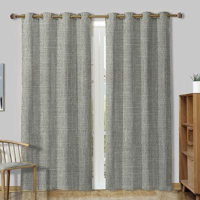 China Wholesale 2022 blackout soundproof for bedroom living room home textile jacquard curtain fabric for sale