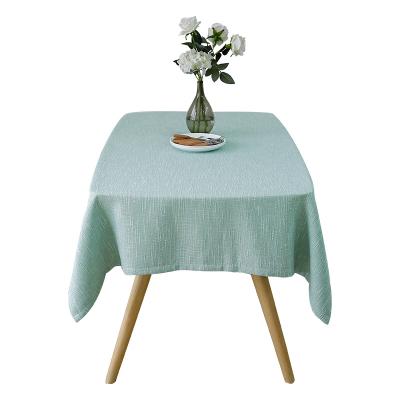 China Simple natural style tablecloth Nordic country table cover and party simple linen custom tablecloth in the supermarket for sale