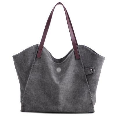 China Fashion Large Fashion Lulu Cotton Canvas Handbags Ladies Totes Handbags for sale