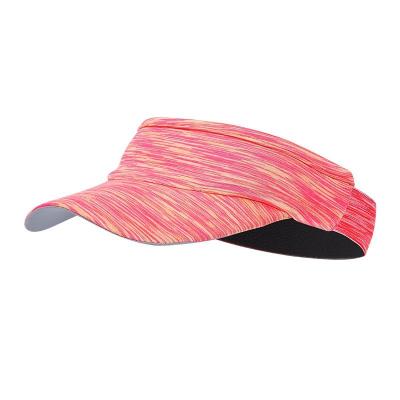 China Custom Logo Lulu Blank Sport Running Golf Image Elastic Band Beach Sun Visor For Women Men Hat for sale