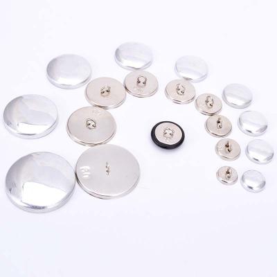 China Wholesale 24L-60L Iron Back Bottom PU Cloth Covered Buttons Dry Cleaning Scrapbooking Covered Round Combo Buttons DIY Sofa Accessories for sale