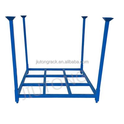 China Wholesale Durable Portable Stacking Racks Corrosion Protection Factory Metal Stacking Shelves After Storage for sale