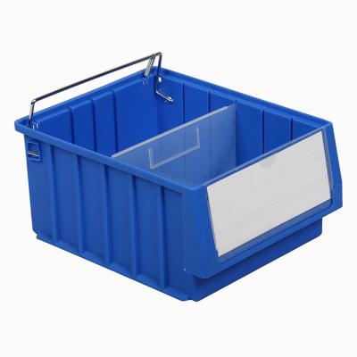 China Sustainable Industrial Plastic Stackable Shelf Bins Plastic Portable Storage Warehouse Boxes For Spare Parts for sale