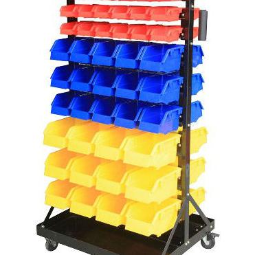 China Louvered Panel and Tool Cabinet Warehouse Stackable and Hang Back Plastic Bins for Tools Parts for sale